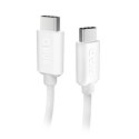 Kabel SBS TECABLETISSUETCCG USB-C - USB-C 1,5m 60W w oplocie - szary