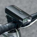 Lampka rowerowa przednia Wozinsky + kabel USB-C (3000 lm) - czarna