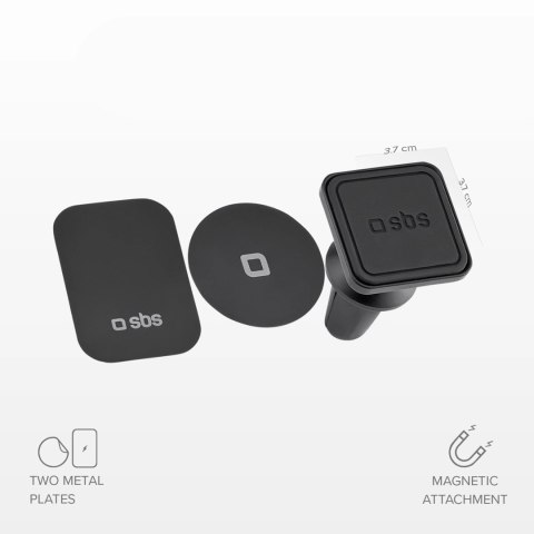 Magnetyczny uchwyt na smartfona SBS TESUPMAGLCLIP - czarny