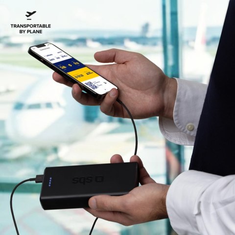 Powerbank Puro Fast 20000 mAh 2x USB-A + 1x USB-C - czarny