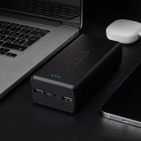 Powerbank SBS TTBB30000PD20K 30000 mAh 2 x USB-C 2 x USB-A - czarny