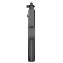Premium selfie stick Wozinsky WST-360YS z funkcją statywu z automatycznym śledzeniem twarzy 360° AI sterowanie gestami - czarny