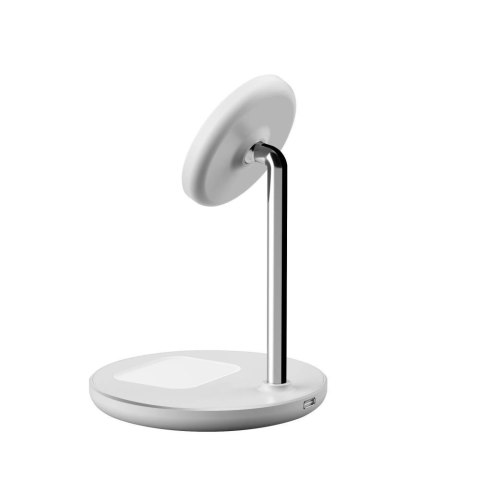 Stacja ładująca Tech-Protect QI15W-A39 2w1 MagSafe - biała