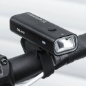 Zestaw lampek rowerowych Wozinsky WSBLB2 przednia (400 lm) USB-C i tylna USB micro - czarny