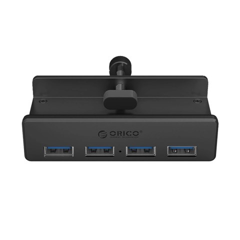 Hub Orico MH4PU montowany na zacisk 4x USB-A 3.0 - czarny