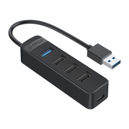 Hub Orico TWU32-4A USB-A 3.1 / 1x USB-A 3.1 + 3x USB-A 2.0 + USB-C 5V/3A - czarny