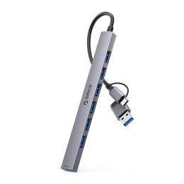 Hub USB-A/USB-C Orico YSA2-U3 stacja dokująca 1x USB-A 3.0 + 6x USB-A 2.0 - szary