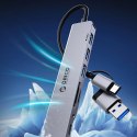 Hub USB-A/USB-C Orico YSA2-U3 stacja dokująca 1x USB-A 3.0 + 6x USB-A 2.0 - szary