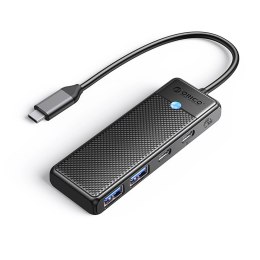 Hub USB-C Orico PAPW2AC-C3 stacja dokująca 2x USB-A 3.0 + 2x USB-C 3.0 - czarny