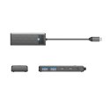 Hub USB-C Orico PAPW2AC-C3 stacja dokująca 2x USB-A 3.0 + 2x USB-C 3.0 - czarny