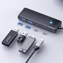Hub USB-C Orico PAPW2AC-C3 stacja dokująca 2x USB-A 3.0 + 2x USB-C 3.0 - czarny