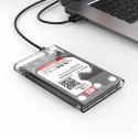 Kieszeń dyskowa Orico 2139C3 2,5" HDD/SSD USB-C 5Gb/s - przezroczysta