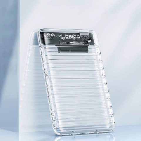Kieszeń dyskowa Orico 2139U3-V1 2,5" HDD/SSD USB Micro-B 5Gb/s - przezroczysta