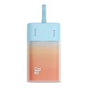 Powerbank Baseus Popsicle 5200mAh 20W z wbudowanym kablem Lightning (+ biały kabel Baseus Simple USB-C - USB-C 60W/20V/3A/30cm) 