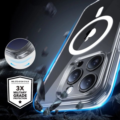 Etui ESR Classic Pro Set Halolock MagSafe na iPhone 16 Pro - przezroczyste
