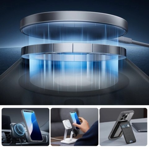 Etui ESR Classic Pro Set Halolock MagSafe na iPhone 16 Pro - szare