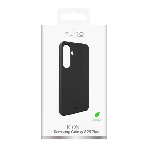 Etui silikonowe Puro Icon do Samsung Galaxy S25+ - czarne