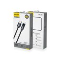 Kabel Dudao L7T USB-A - USB-C 66W z wyświetlaczem LED 1m - czarny