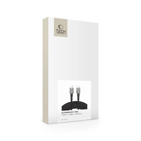 Kabel Tech-Protect UltraBoost DNA USB-C PD100W/5A 300 cm - szary