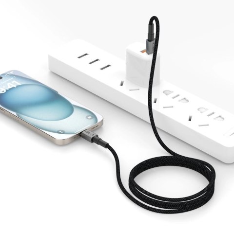 Kabel Tech-Protect UltraBoost DNA USB-C PD60W/3A 25 cm - szary