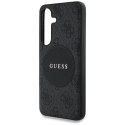 Etui Guess 4G Round Patch Classic Logo MagSafe do Samsung Galaxy S25 Plus czarny