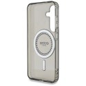 Etui Guess Rhinestones Printed Classic Logo MagSafe Samsung Galaxy S25 czarny