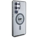 Etui Karl Lagerfeld Button Karl Head Printed Logo MagSafe Samsung Galaxy S25 Ultra czarny