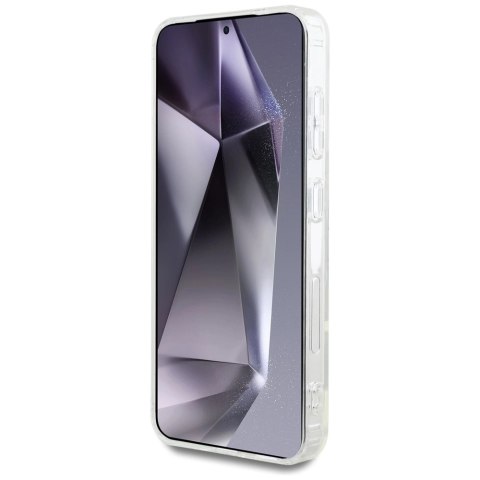 Etui Karl Lagerfeld Button Karl Head Printed Logo MagSafe Samsung Galaxy S25 biały