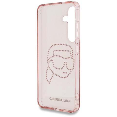 Etui Karl Lagerfeld Rhinestones K. Head Logo Samsung Galaxy S25 różowy