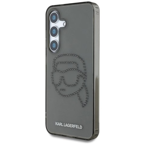 Etui Karl Lagerfeld Rhinestones Karl Head Logo Samsung Galaxy S25 czarny