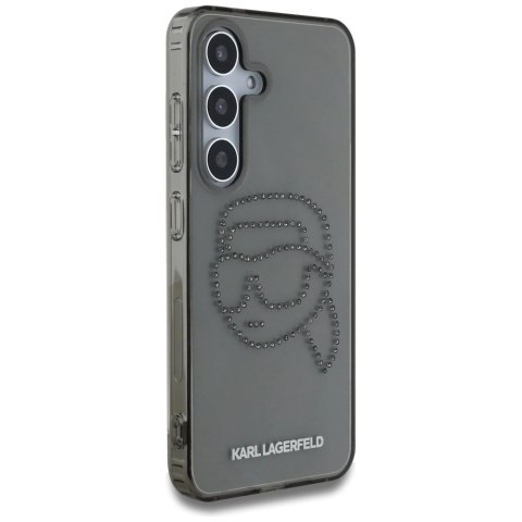 Etui Karl Lagerfeld Rhinestones Karl Head Logo Samsung Galaxy S25 czarny