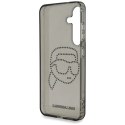 Etui Karl Lagerfeld Rhinestones Karl Head Logo Samsung Galaxy S25 czarny