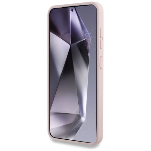 Etui Karl Lagerfeld Silicone Double Heads And Circle MagSafe Samsung Galaxy S25 różowy