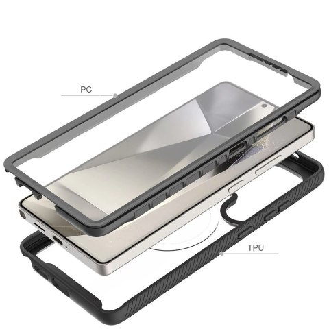 Etui Tech-Protect Defense MagSafe na Samsung Galaxy S25 Ultra - czarne