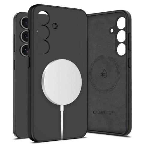 Etui Tech-Protect Liquid Silicone MagSafe na Samsung Galaxy S25 - czarne