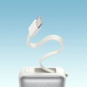 Powerbank Joyroom JR-PBF27 10000mAh 22.5W z wbudowanymi kablami USB-C i Lightning - biały