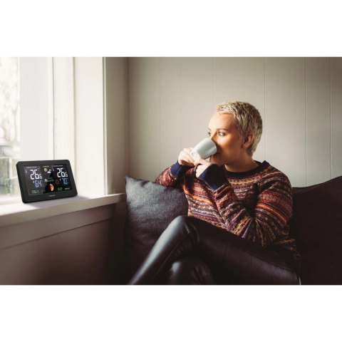 Stacja pogody Hama Premium z USB - czarna