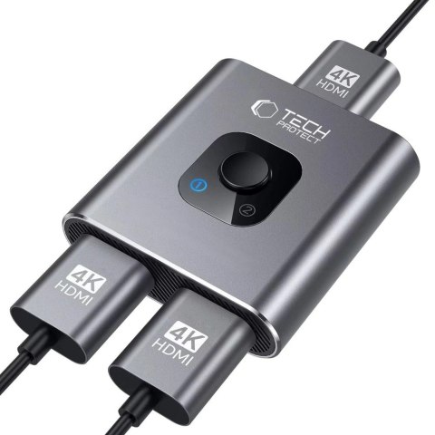 Adapter Tech-Protect HB07 HUB Adapter 2w1 HDMI 4K 60HZ - szary