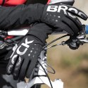 Rękawiczki rowerowe Rockbros ocieplane, długie, rozmiar: XXL - czarno-szare