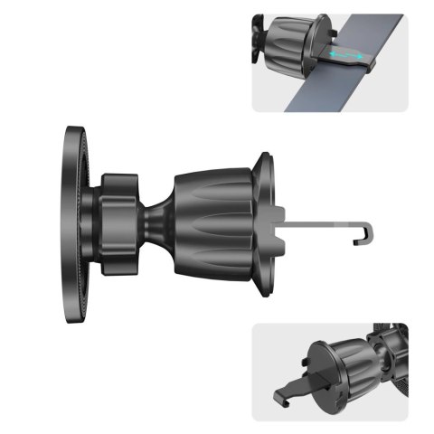 Uchwyt samochodowy Tech-Protect N58 Magnetic MagSafe do montażu do kokpitu, szyby lub kratki nawiewu - czarny