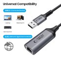 Adapter Tech-Protect UltraBoost USB-A 3.0 / Ethernet RJ45 1000Mbps - czarny