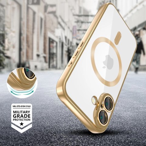 Etui Tech-Protect MagFlex MagSafe na iPhone 16e - złote