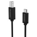 Kabel Wozinsky WKDDY1S USB-B - USB-C 1m - czarny