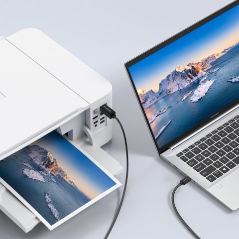 Kabel Wozinsky WKDDY1S USB-B - USB-C 1m - czarny