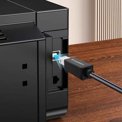 Kabel Wozinsky WKDDY2S USB-B - USB-C 2m - czarny