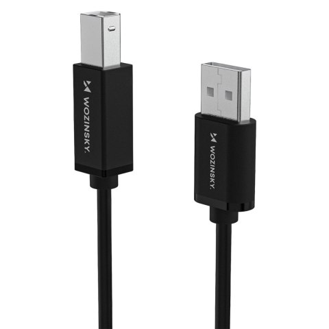 Kabel Wozinsky WKDDY3S USB-B - USB-A 480Mb/s 2m - czarny