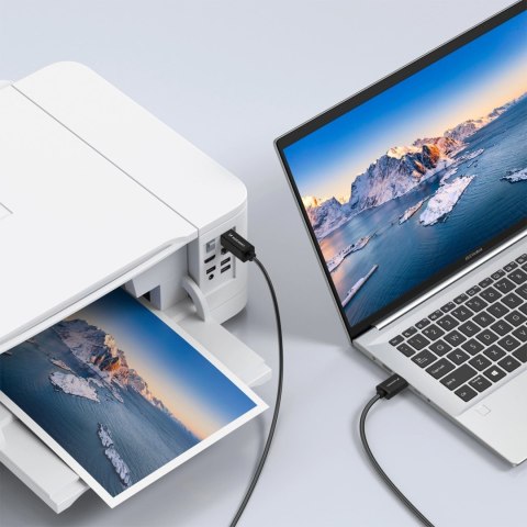 Kabel Wozinsky WKDDY4S USB-B - USB-A 480Mb/s 1m - czarny