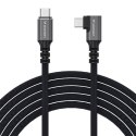 Kabel kątowy Wozinsky WPS2-UY41S USB-C Thunderbolt 4 240W 2m - czarny