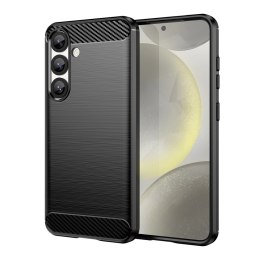 Etui silikonowe Carbon Case na iPhone 16e - czarne