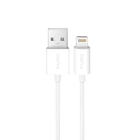 Kabel Puro TPE 12W USB-A - Lightning 2m - biały